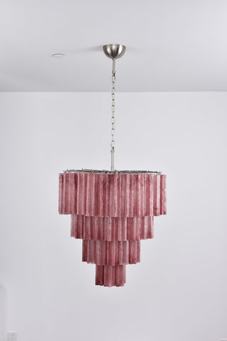 Aurora Lustre Cascade Superposé Verre Élégant Vintage