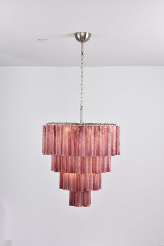 Aurora Lustre Cascade Superposé Verre Élégant Vintage