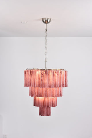 Aurora Lustre Cascade Superposé Verre Élégant Vintage