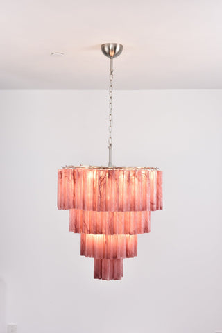 Aurora Lustre Cascade Superposé Verre Élégant Vintage