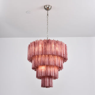 Aurora Lustre Cascade Superposé Verre Élégant Vintage