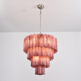 Aurora Lustre Cascade Superposé Verre Élégant Vintage