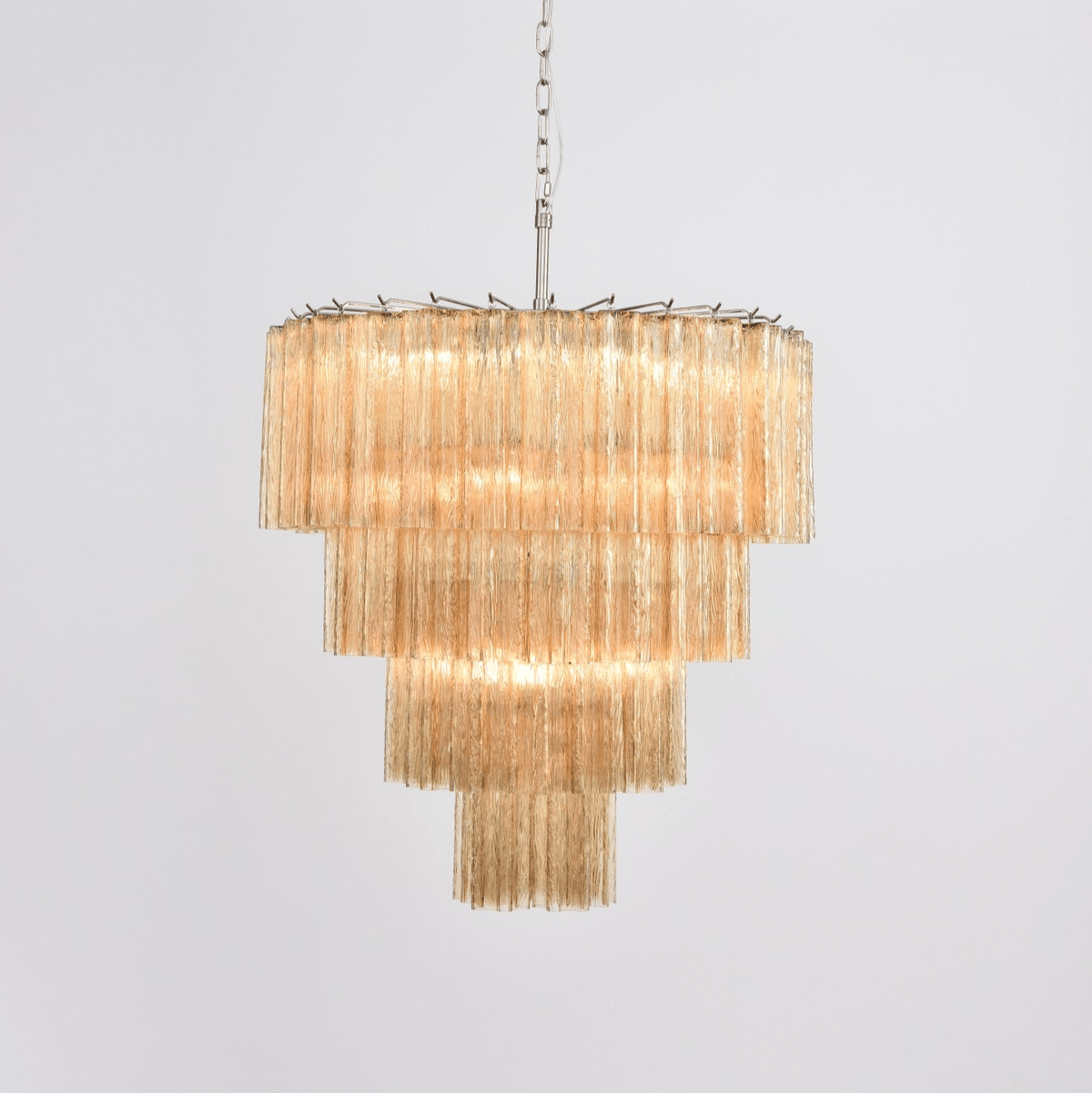 Eldana Lustre Cascade Superposé Verre Élégant Vintage