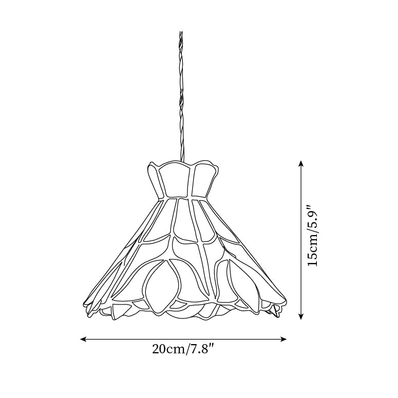 Rose Suspension Verre
