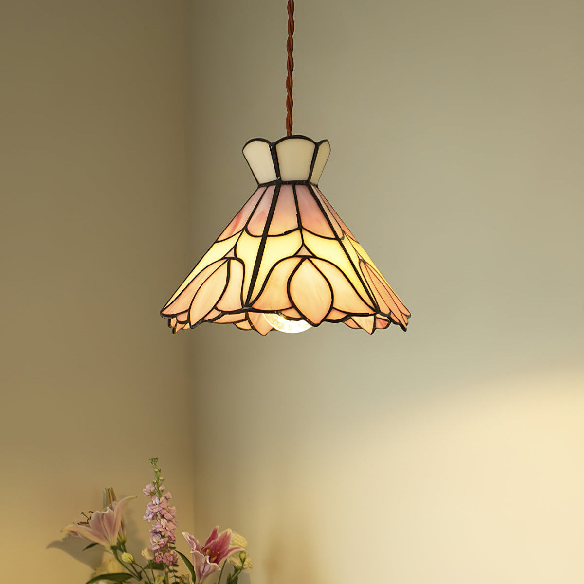 Rose Suspension Verre