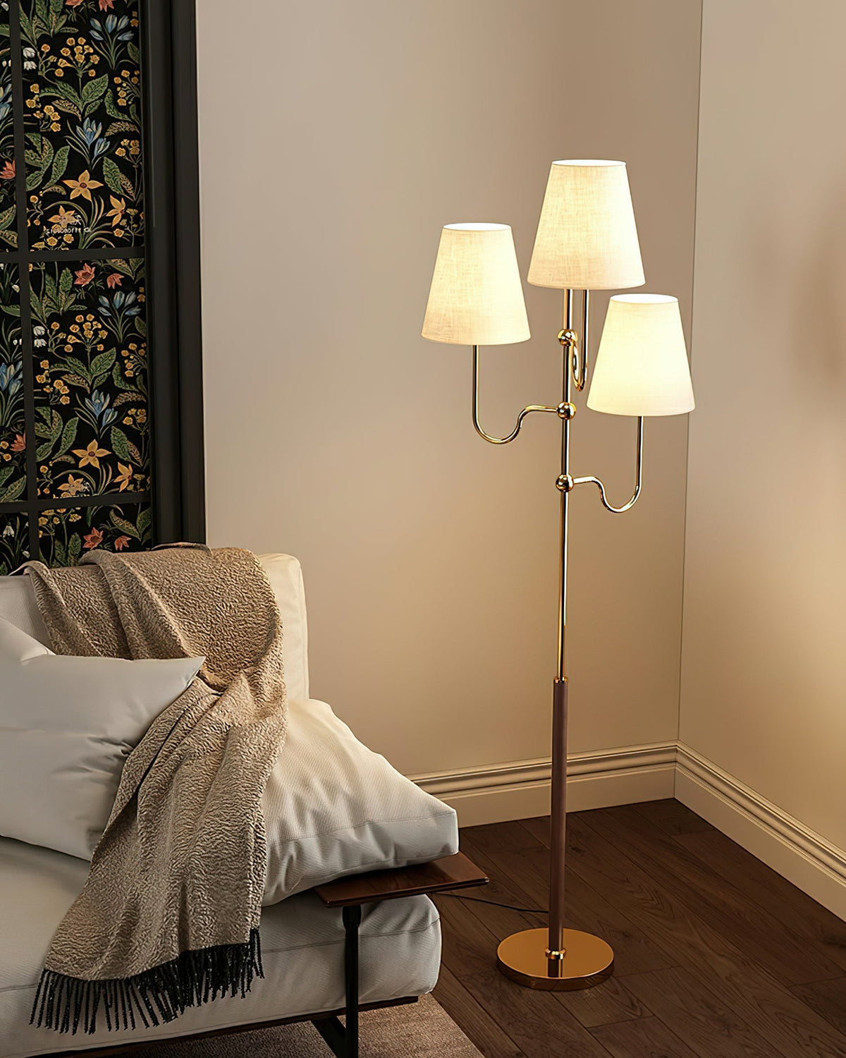Vevenq Lampadaire en Tissu
