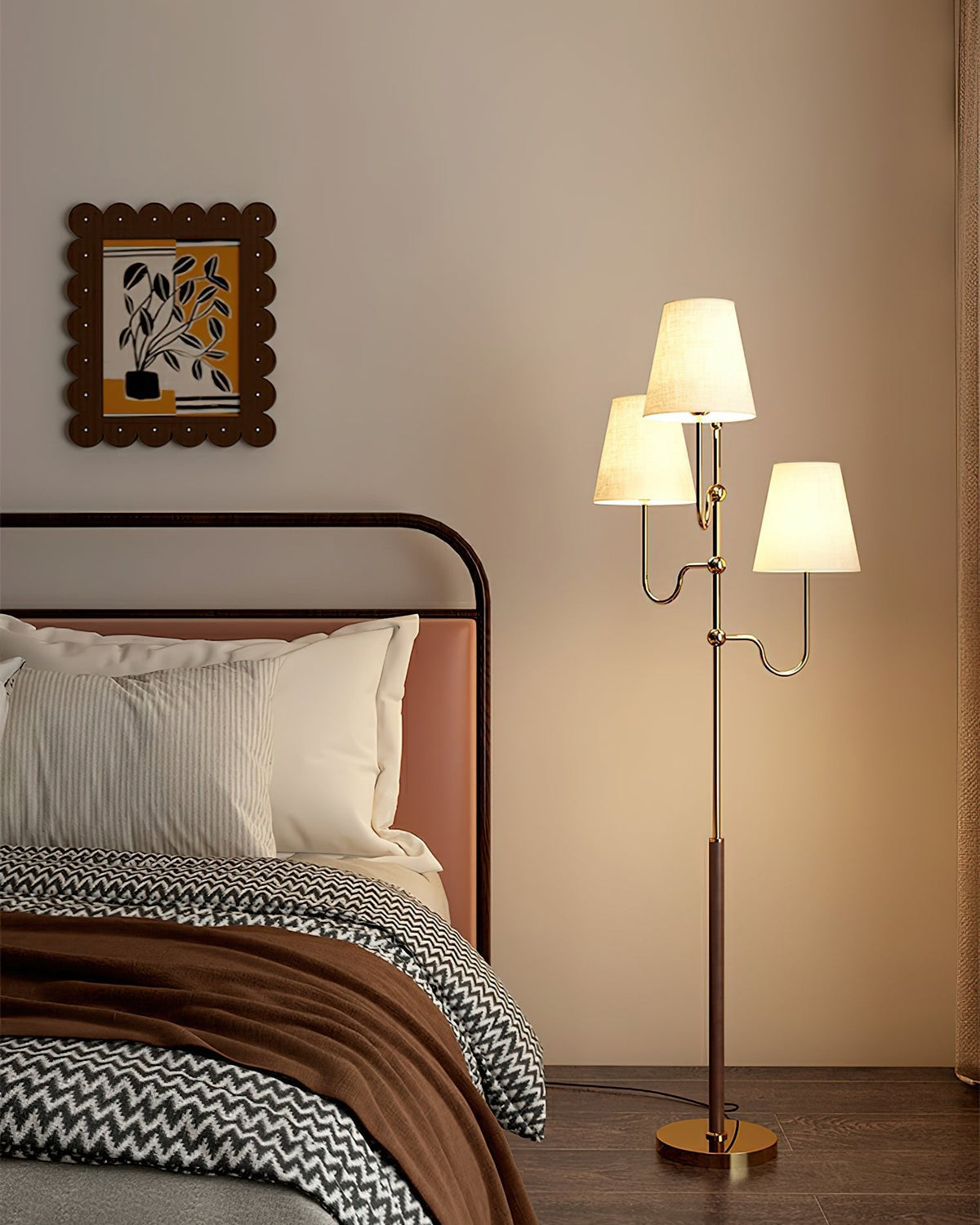 Vevenq Lampadaire en Tissu
