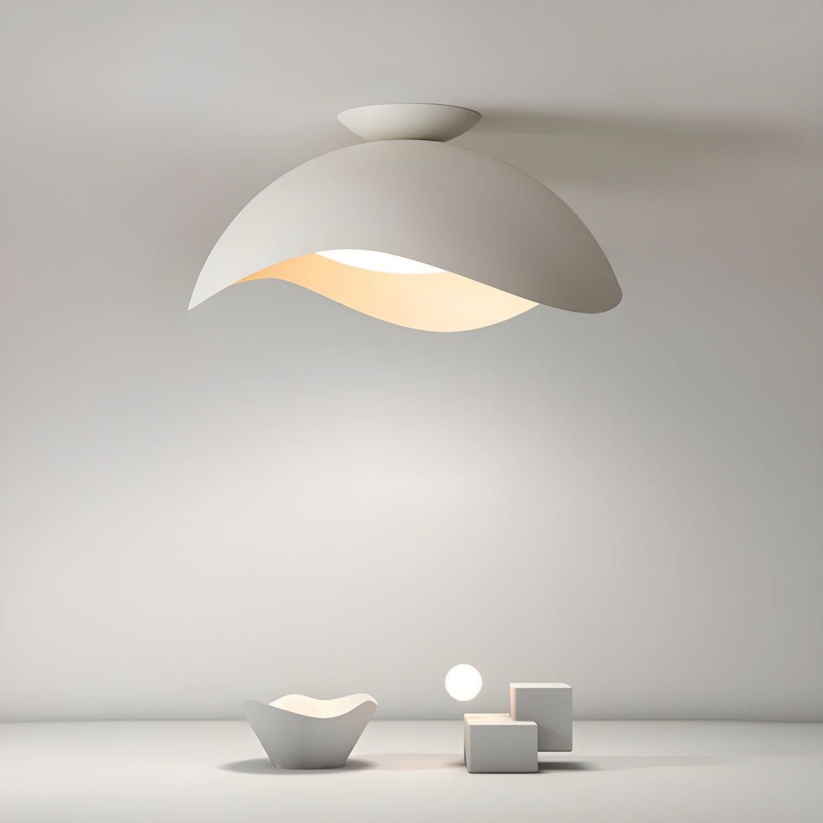 Myox Plafonnier Design Bol Ondulé