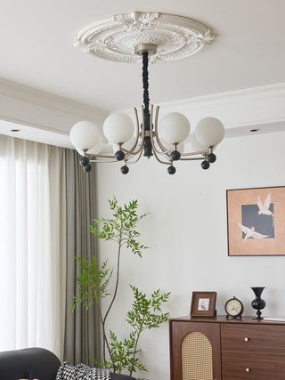Serenus Lustre Traditionnel Sphérique en Bois