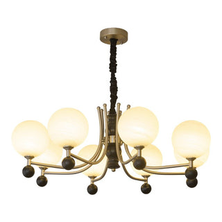 Serenus Lustre Traditionnel Sphérique en Bois