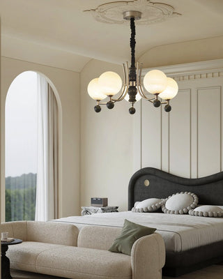 Serenus Lustre Traditionnel Sphérique en Bois