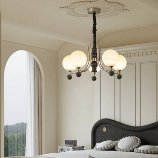 Serenus Lustre Traditionnel Sphérique en Bois