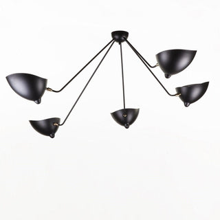 Solara Plafonnier Trois Bras Noir Sculptural-Luire