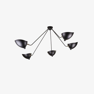 Solara Plafonnier Trois Bras Noir Sculptural-Luire