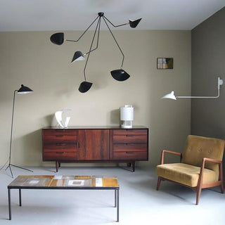 Solara Plafonnier Trois Bras Noir Sculptural-Luire