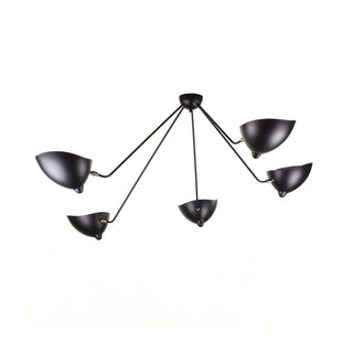 Solara Plafonnier Trois Bras Noir Sculptural-Luire