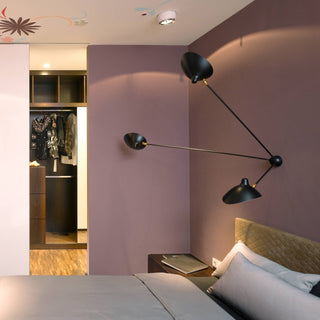 Solara Plafonnier Trois Bras Noir Sculptural-Luire