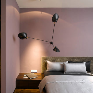 Solara Plafonnier Trois Bras Noir Sculptural-Luire