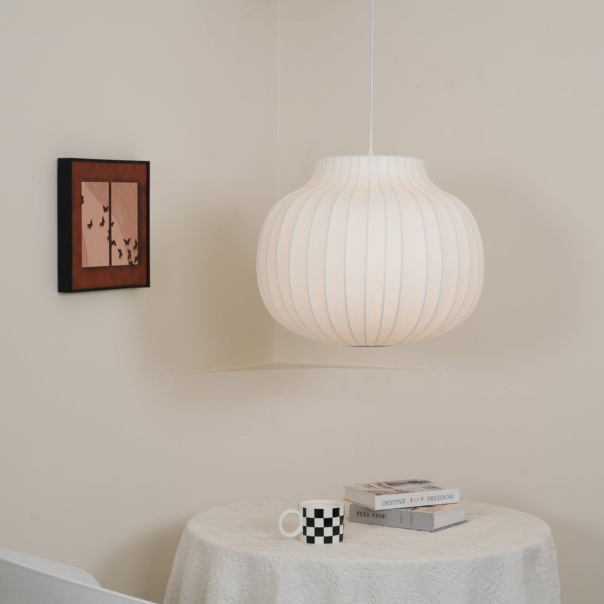 Aurenae Suspension en Soie Canellée