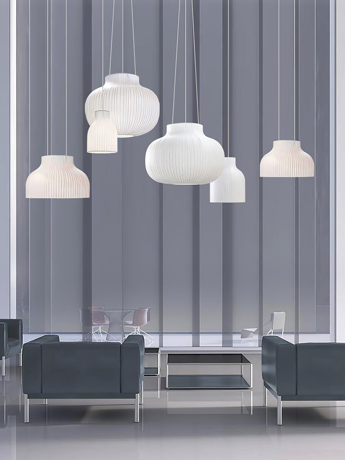 Aurenae Suspension en Soie Canellée