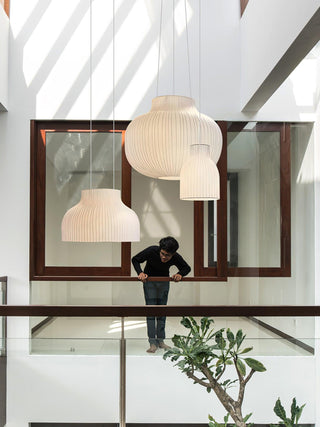 Lumina Suspension en Soie Canellée