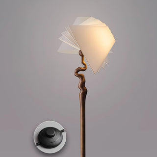Avloril Lampadaire en Bois d'Art