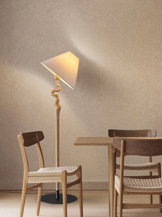 Avloril Lampadaire en Bois d'Art