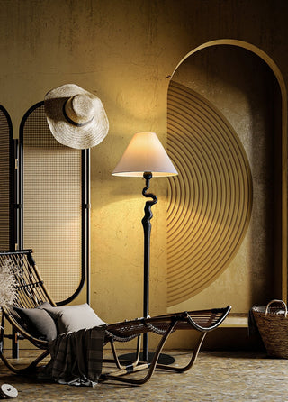 Avloril Lampadaire en Bois d'Art