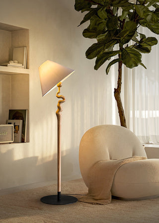 Avloril Lampadaire en Bois d'Art
