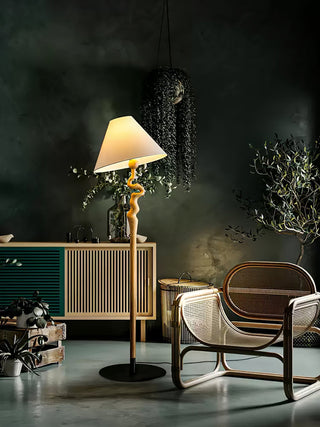 Avloril Lampadaire en Bois d'Art