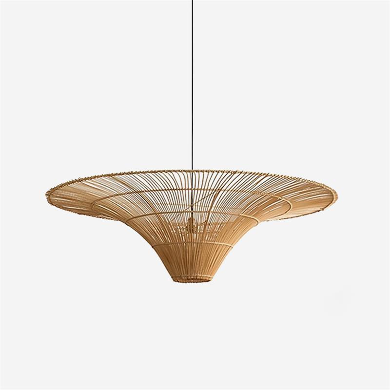Juvia Handwoven Rattan Pendant Light-Neutral Decor