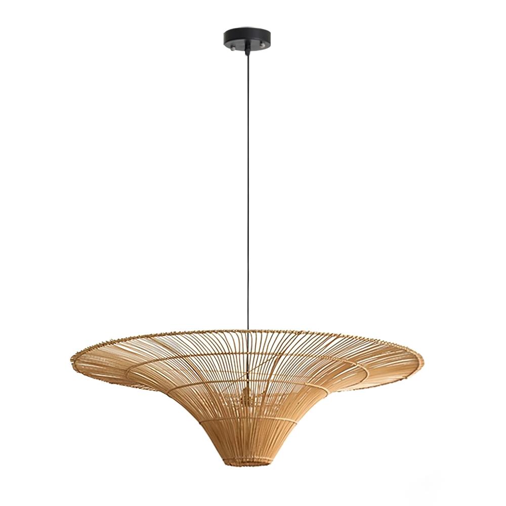 Juvia Handwoven Rattan Pendant Light-Neutral Decor
