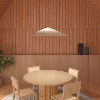 Solara Suspension Parapluie en Papier Plissé Salle à Manger