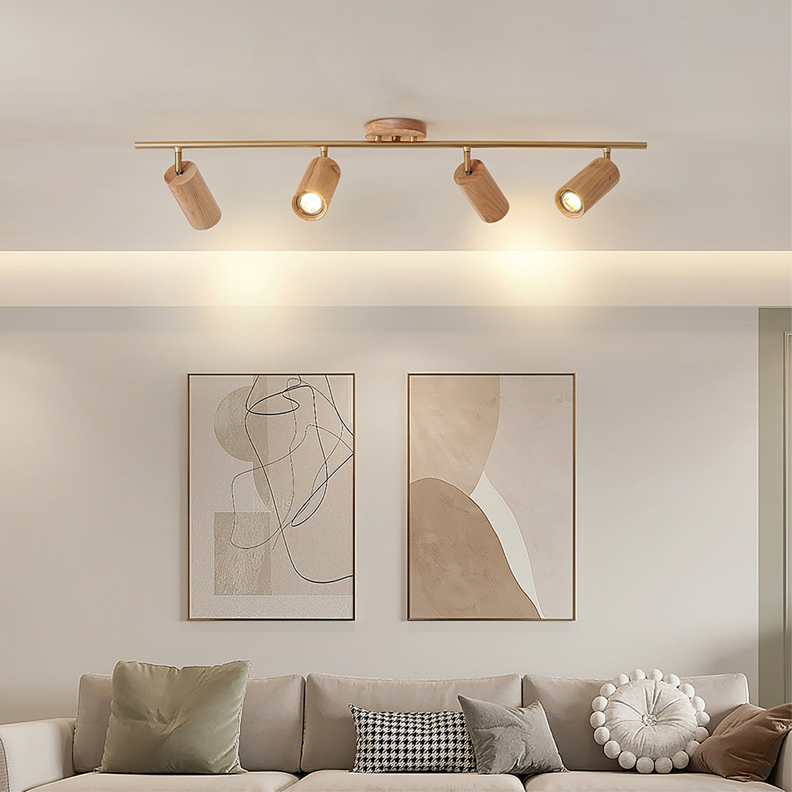 Arthur Spot de Plafond en Bois Cuisine