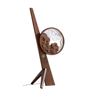Cunoreth Lampe de Table en Bois Rustique