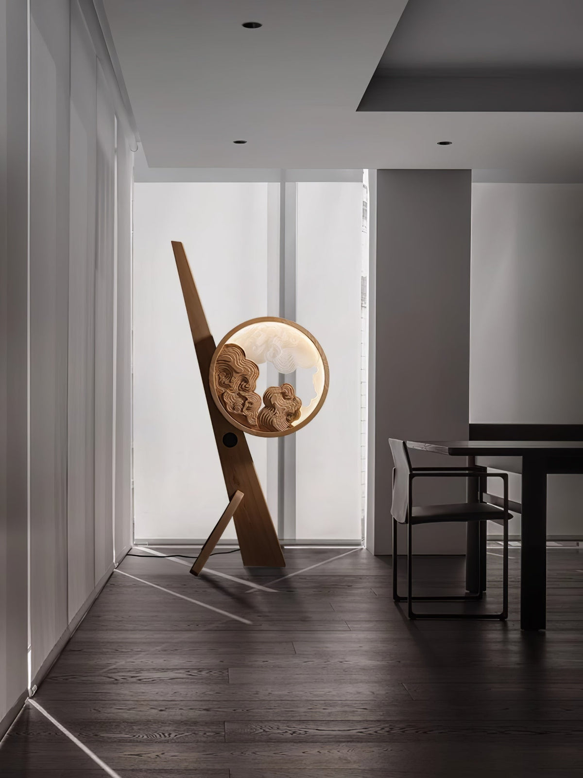 Cunoreth Lampe de Table en Bois Rustique