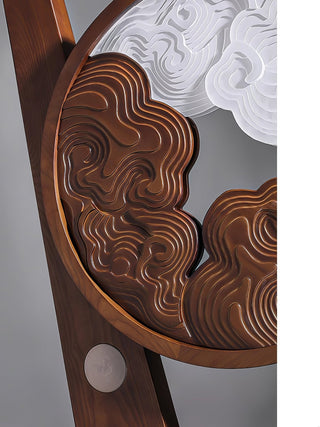 Cunoreth Lampe de Table en Bois Rustique