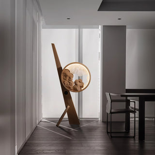 Cunoreth Lampe de Table en Bois Rustique