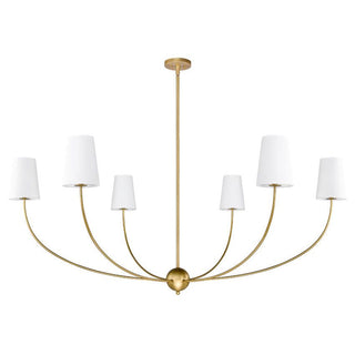 Vetheisra Lustre en Laiton et Tissu Style Industriel Vintage