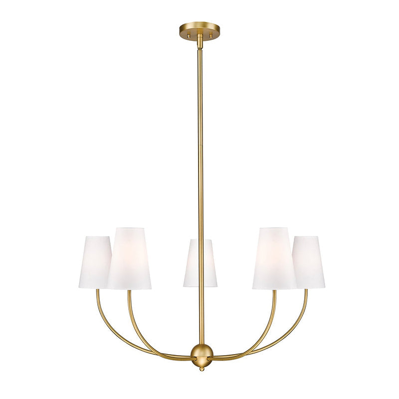 Vetheisra Lustre en Laiton et Tissu Style Industriel Vintage