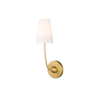 Aldoren Applique Murale en Laiton et Tissu, Style Vintage Moderne Minimaliste