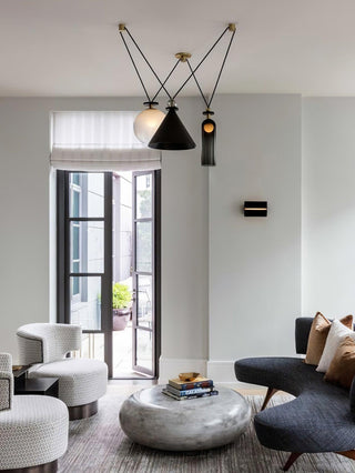 Lustra Lustre en Forme Géométrique Art