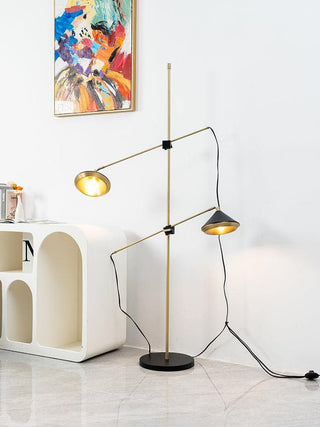 Mylirir Lampadaire en Laiton Art Déco