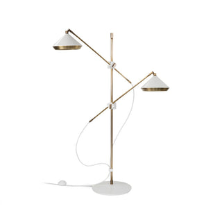 Mylirir Lampadaire en Laiton Art Déco