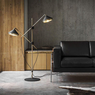 Mylirir Lampadaire en Laiton Art Déco