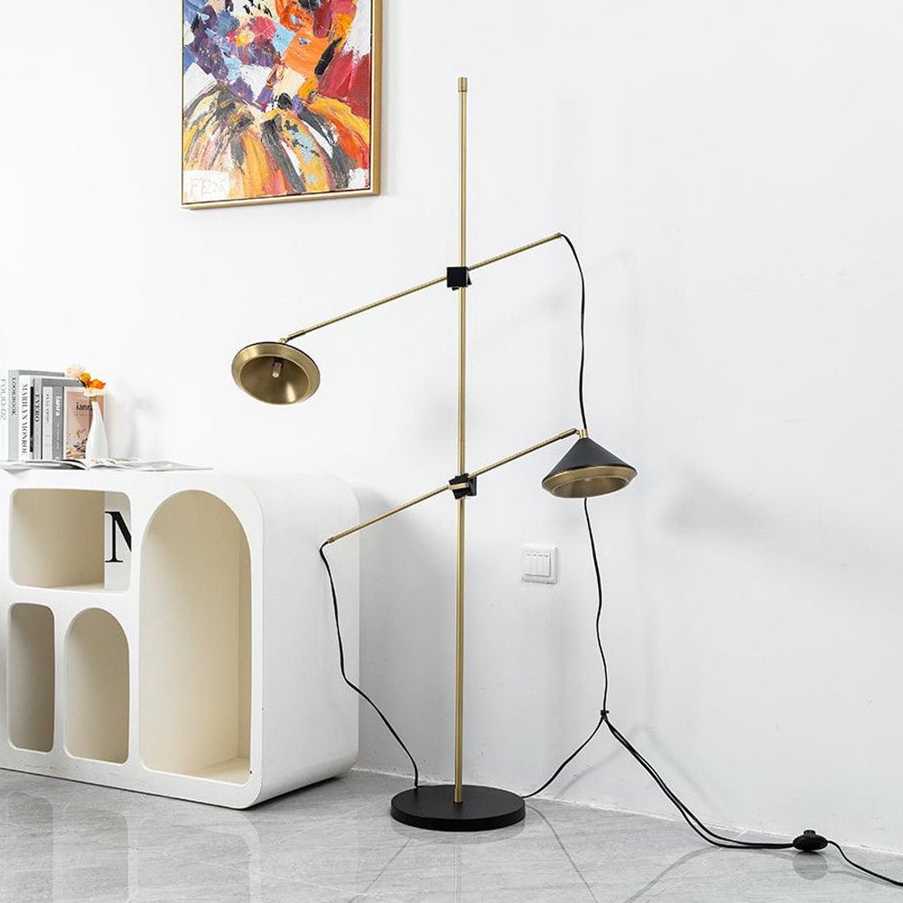 Mylirir Lampadaire en Laiton Art Déco