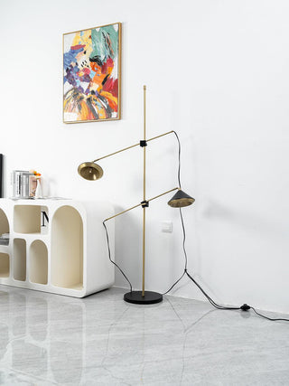 Mylirir Lampadaire en Laiton Art Déco