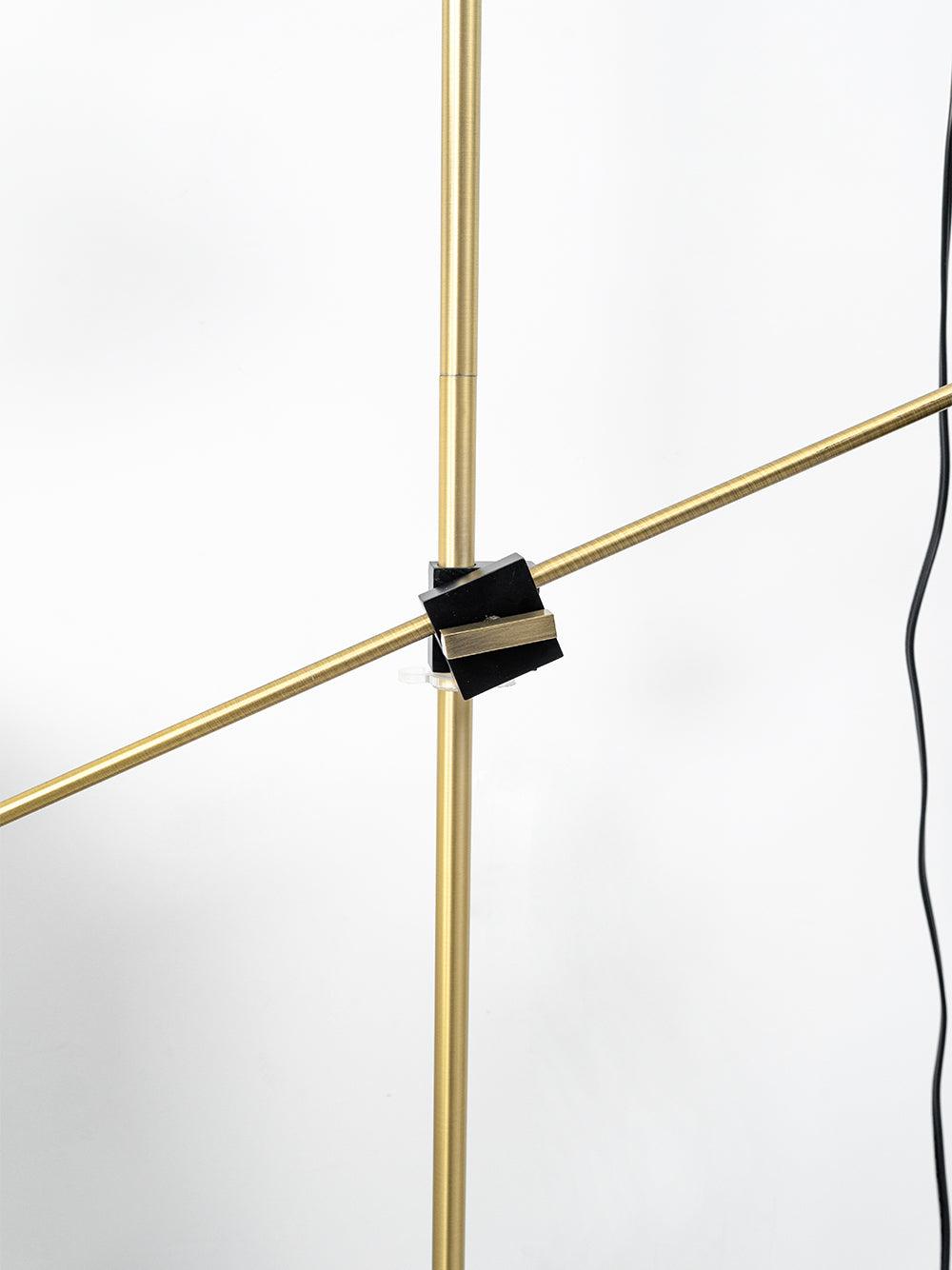 Mylirir Lampadaire en Laiton Art Déco