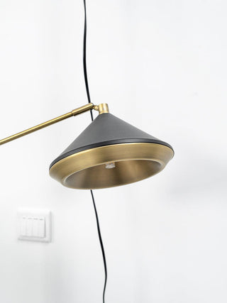 Mylirir Lampadaire en Laiton Art Déco