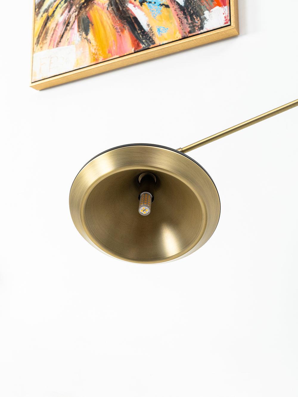 Mylirir Lampadaire en Laiton Art Déco